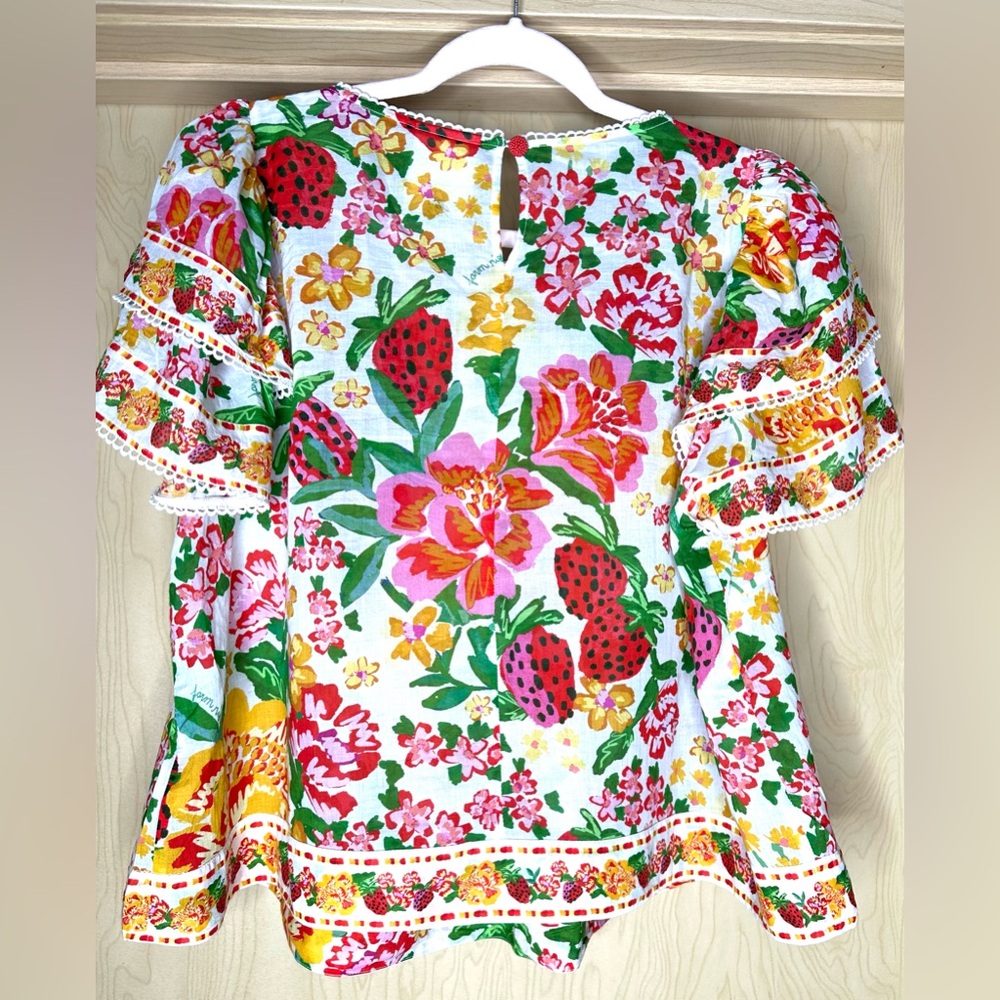 FARM Rio Multicolor Floral Blouse L - Picture 2 of 5